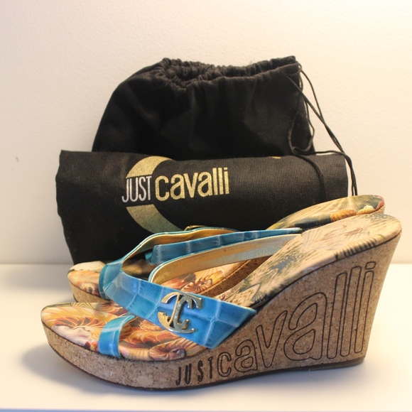 Just Cavalli Shoes - Just Cavalli Cool Platform Wedge Sandals.
